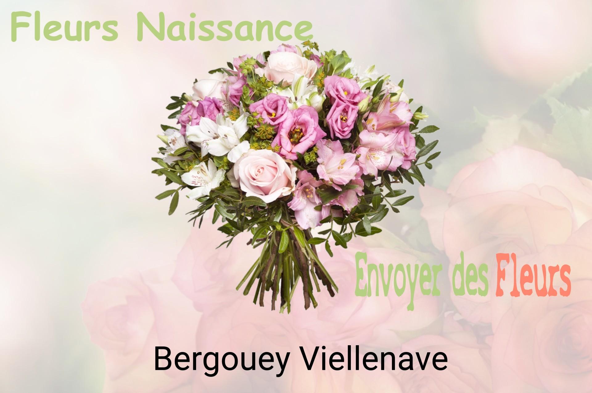 Bouquet de fleurs de naissance livré à Bergouey-Viellenave